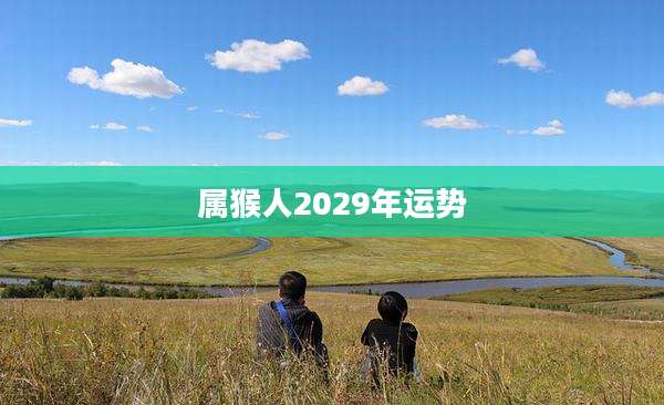 属猴人2029年运势