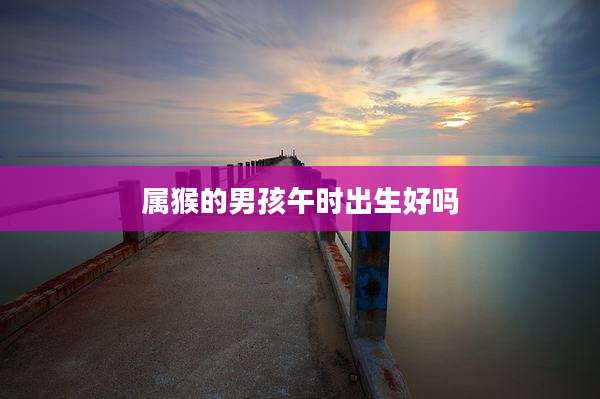 属猴的男孩午时出生好吗