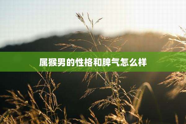 属猴男的性格和脾气怎么样