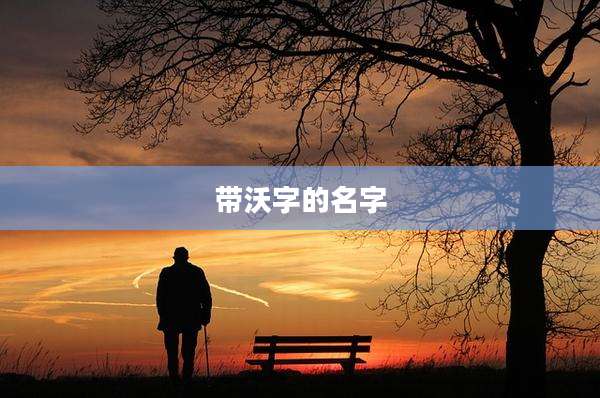带沃字的名字