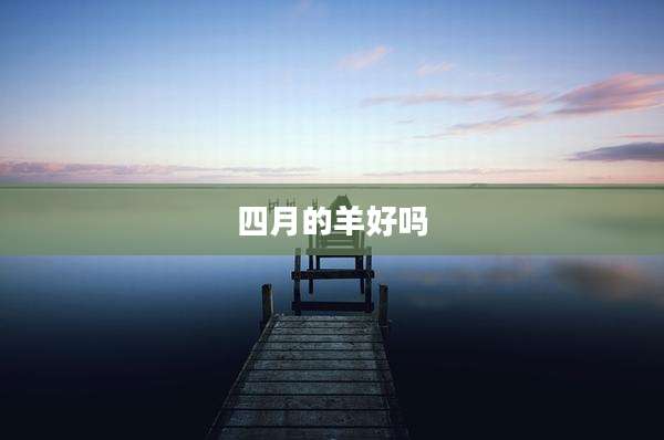 四月的羊好吗
