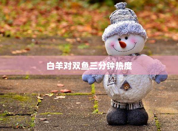 白羊对双鱼三分钟热度