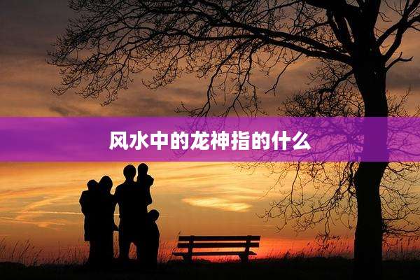 风水中的龙神指的什么
