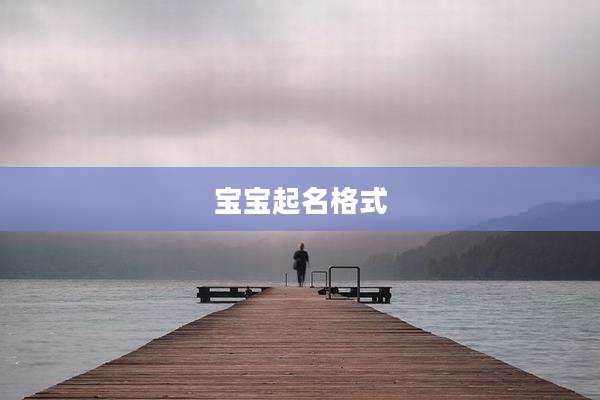 宝宝起名格式