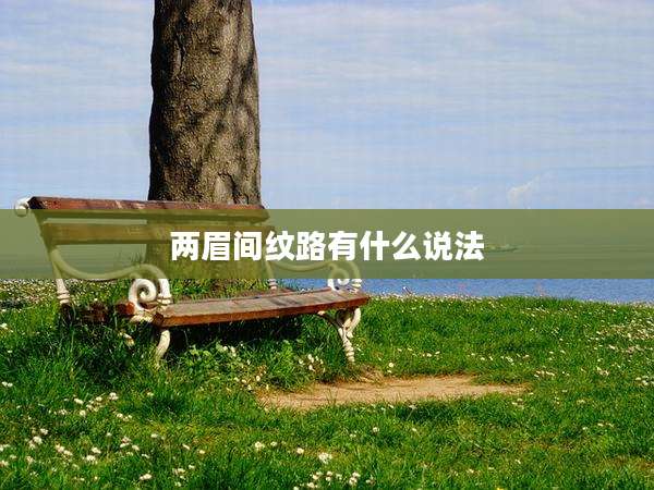 两眉间纹路有什么说法