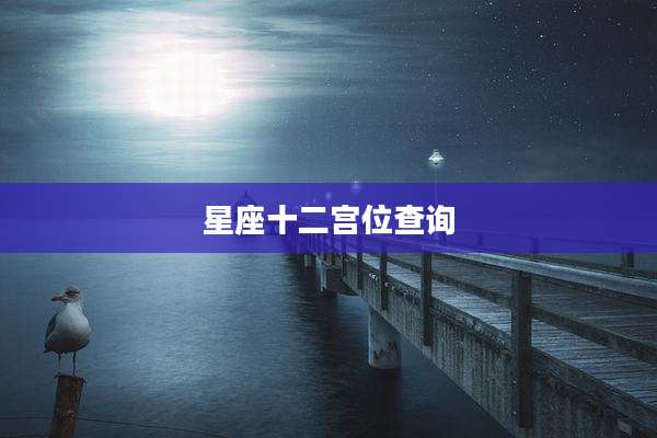 星座十二宫位查询