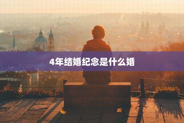 4年结婚纪念是什么婚