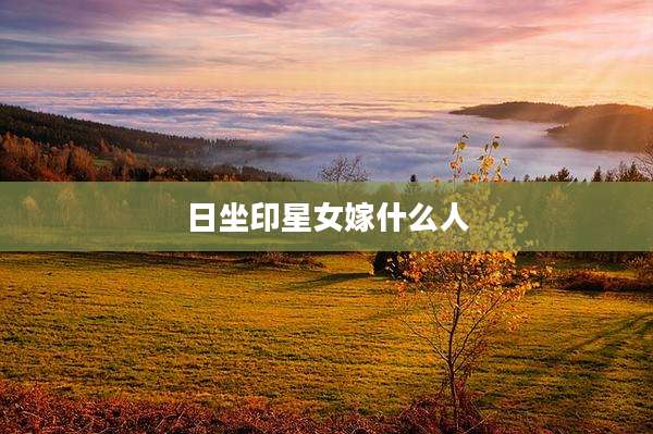 日坐印星女嫁什么人