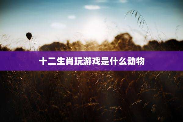 十二生肖玩游戏是什么动物