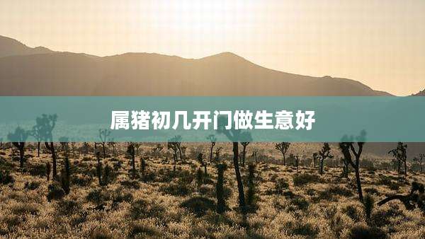 属猪初几开门做生意好