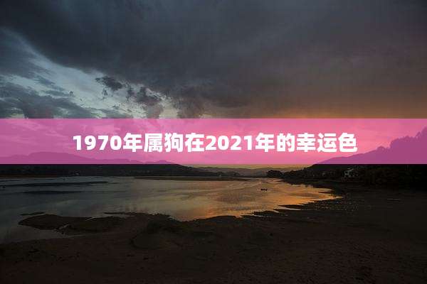 1970年属狗在2021年的幸运色