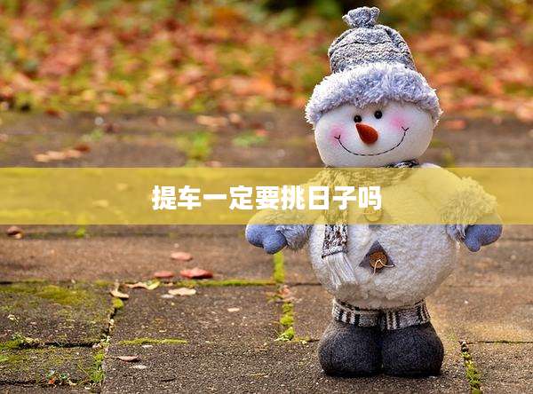 提车一定要挑日子吗