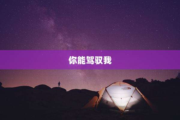 你能驾驭我