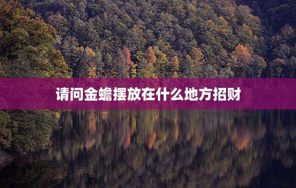 请问金蟾摆放在什么地方招财