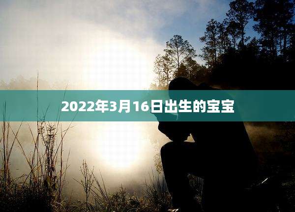 2022年3月16日出生的宝宝