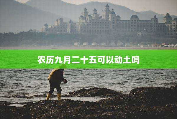 农历九月二十五可以动土吗