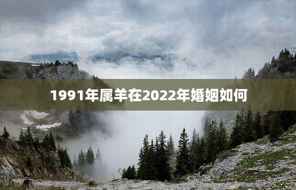 1991年属羊在2022年婚姻如何