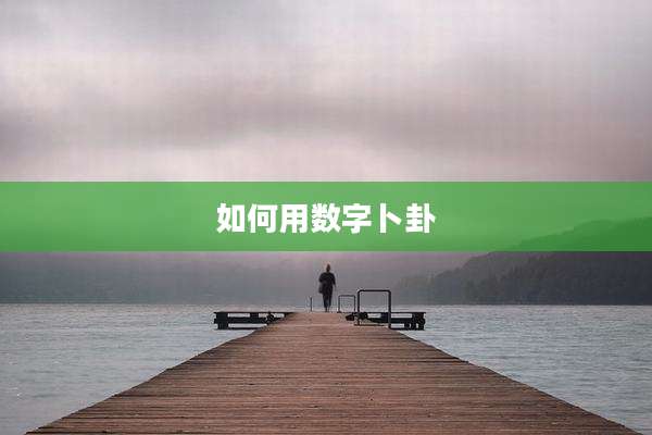 如何用数字卜卦