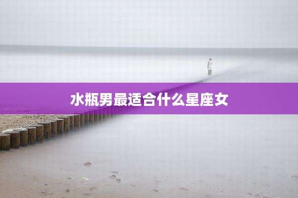 水瓶男最适合什么星座女