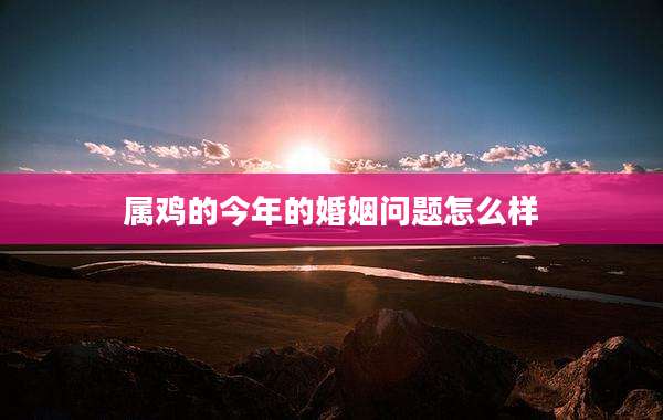 属鸡的今年的婚姻问题怎么样