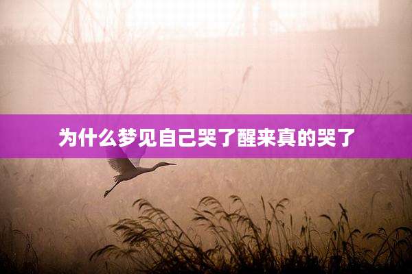 为什么梦见自己哭了醒来真的哭了