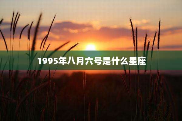 1995年八月六号是什么星座