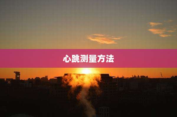 心跳测量方法