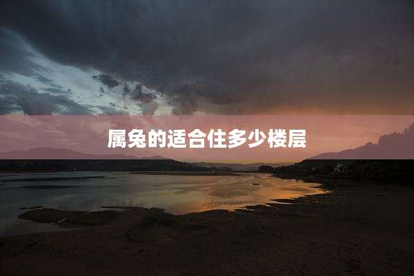 属兔的适合住多少楼层