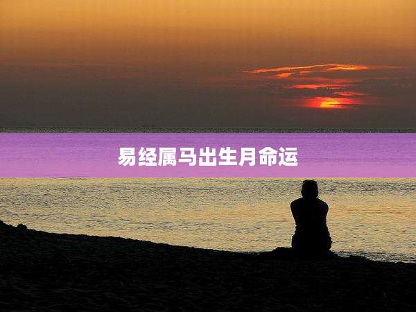 易经属马出生月命运