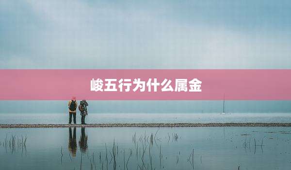 峻五行为什么属金