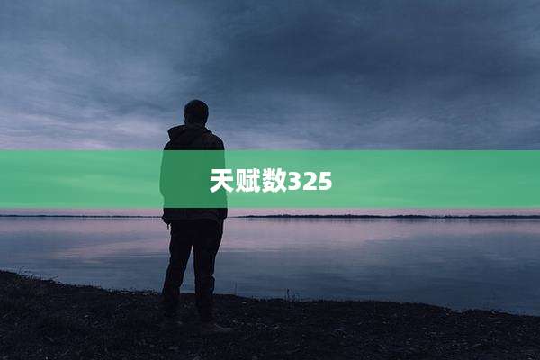 天赋数325