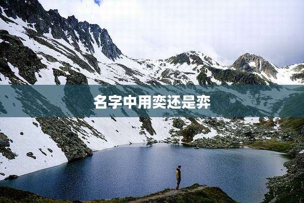名字中用奕还是弈