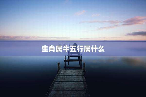生肖属牛五行属什么