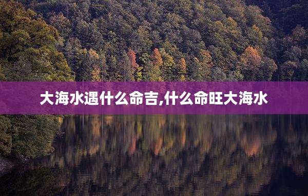 大海水遇什么命吉,什么命旺大海水