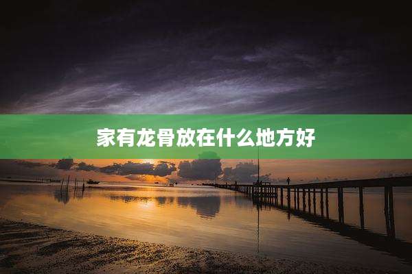 家有龙骨放在什么地方好