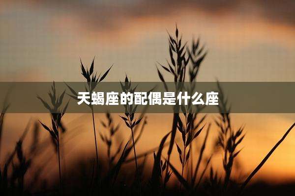 天蝎座的配偶是什么座