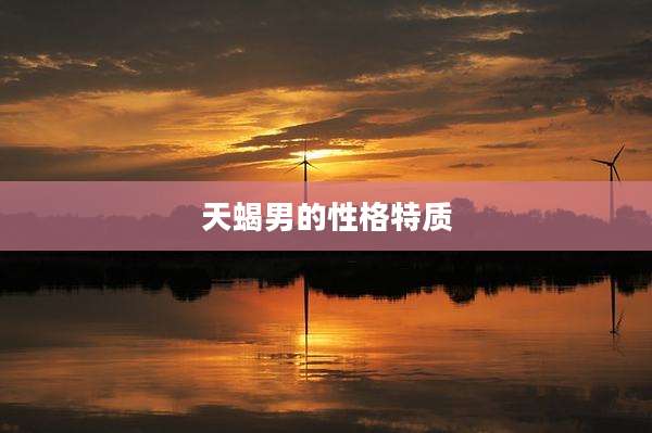 天蝎男的性格特质